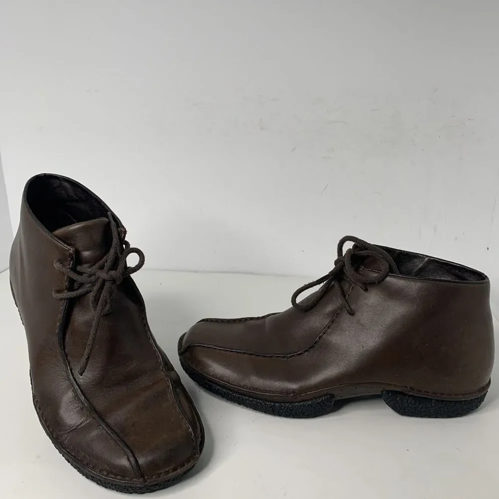 Merrell Mens Metro Gnome Chukka Dark Coffee‎ Boots Sz 10 Hiking Leather EUC